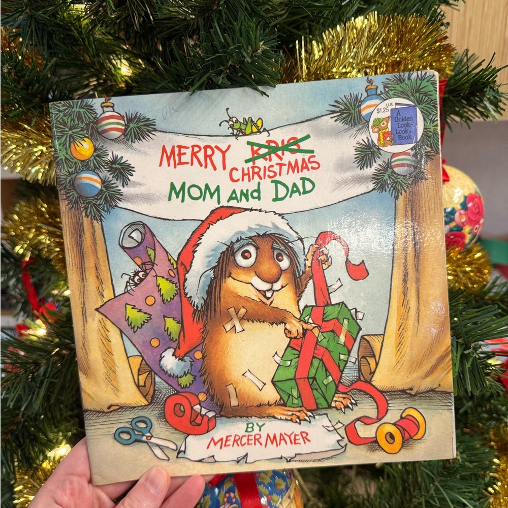 Merry Christmas Mom and Dad Book by Mercer Mayer